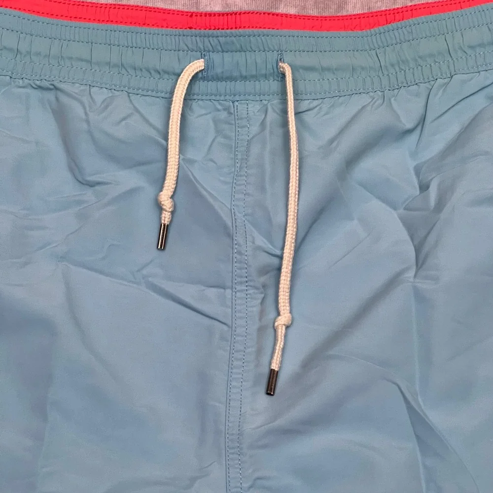 Polo Ralph Lauren Swim Shorts Mens XL Light Blue Excellent Trunks Mesh Lined